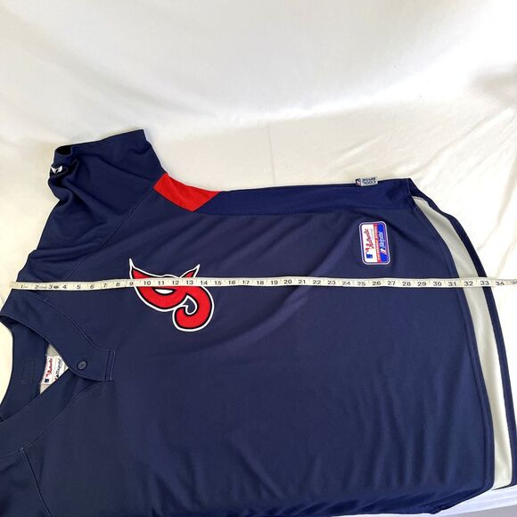 Mens Majestic Cool Base Cleveland Indians Guardians #24 Batting Jersey Sz XXL - Picture 8 of 8